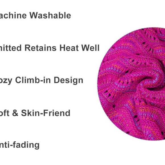 Mermaid Crochet Tail Blanket, Mermaid Blankets Handmade Sleeping Bag - Picture 6 of 6